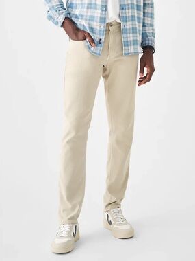 Faherty stretch terry slim jeans in stone